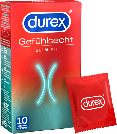 Durex Gefühlsecht Slim Fit (10 Kondome)