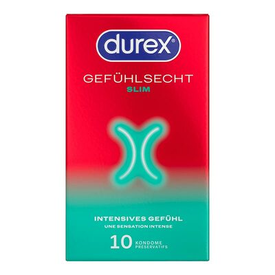 Durex Gefühlsecht Slim Fit | Préservatifs ultra fins à forme ajustée