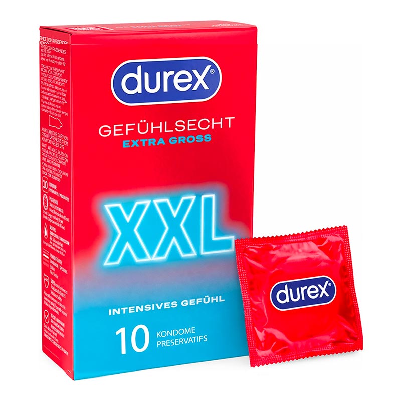 Durex Extra Grand - XXL (10 Préservatifs)