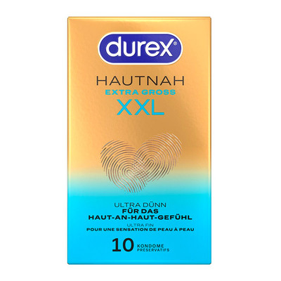 Durex Hautnah Extra Gross XXL |&nbsp;Paquet de 10 préservatifs XXL