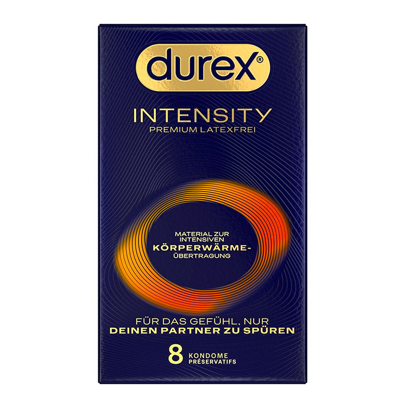 Durex Intensity - Préservatif sans latex ultra-fin (8 piéces)