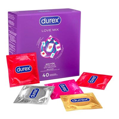 Durex Love Mix: 40 Stück Kondome in 5 Sorten online kaufen - KissKiss