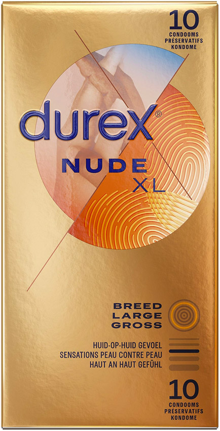 Durex Nude XL - Extra large (10 preservativi)