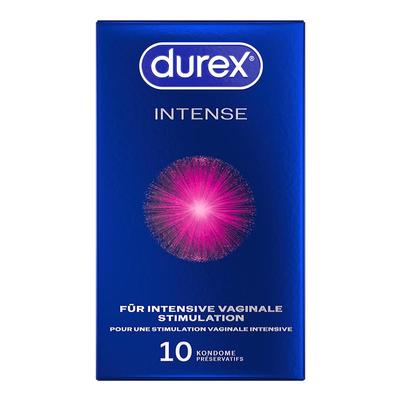 Durex Orgasm Intense - Préservatif stimulant (10 Préservatifs)