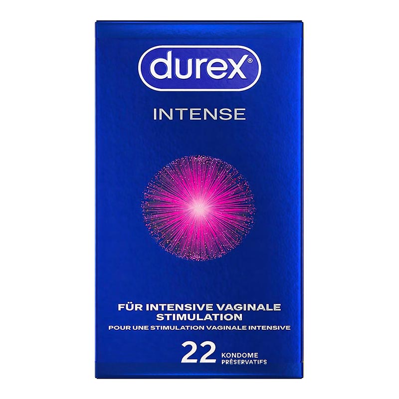 Durex Orgasm Intense - Préservatif stimulant (22 Préservatifs)