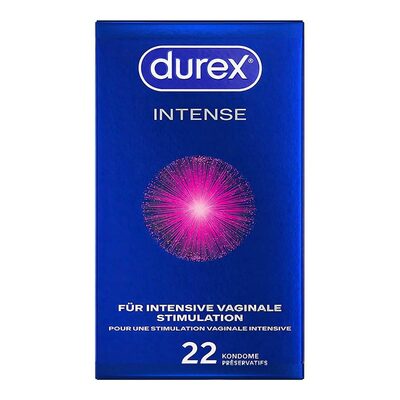 Durex Orgasm Intense | Préservatif nervuré & perlé avec gel stimulant