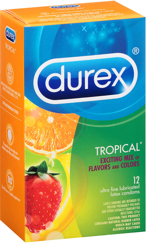 Durex Tropical - Aroma e colori (12 Preservativi)