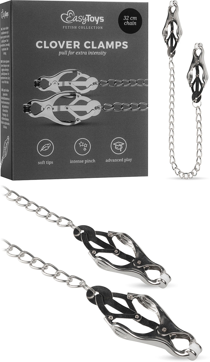 EasyToys Japanese nipple clamps with chain
