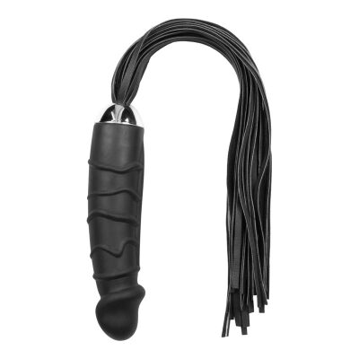 Easytoys Riemenpeitsche mit realistischem Dildo als Griff