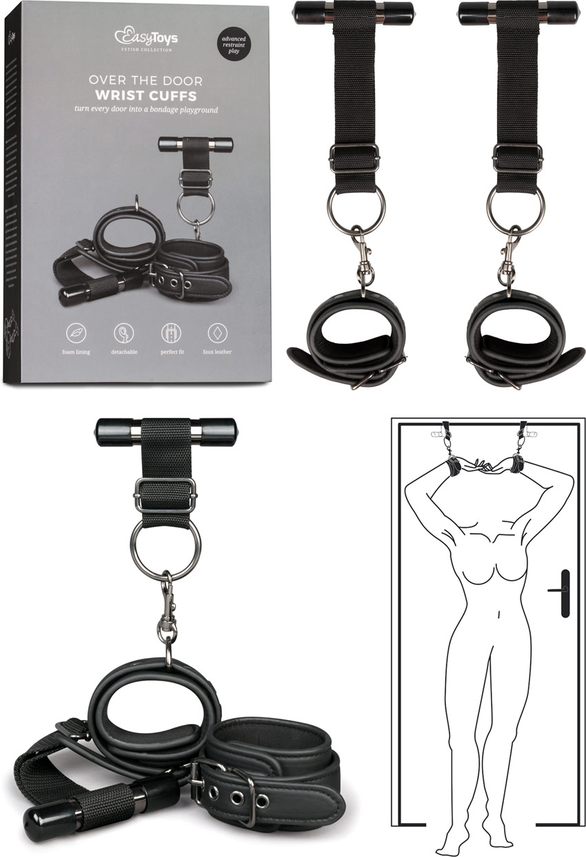 EasyToys Suspension cuffs with mountings for door