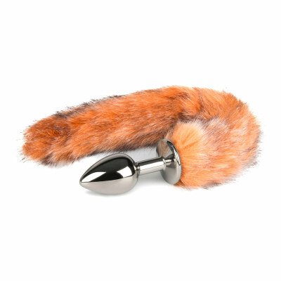 EasyToys Fox Tail | Analplug aus Metall mit weichem Fuchsschwanz