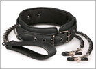 EasyToys BDSM Kit (collar, leash and nipple clamps)