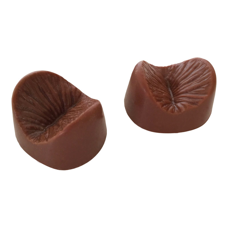 Milchschokolade in Form eines Anus Edible Anus - 6 Stck