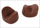 Edible Anus milk chocolate in the shape of an anus - 6 pieces