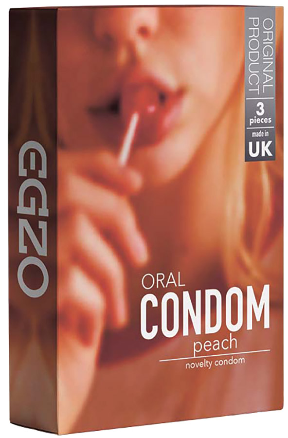 Préservatif oral & aromatisé EGZO - Peach (3 Préservatifs)