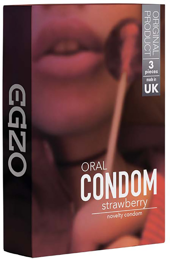 Préservatif oral & aromatisé EGZO - Strawberry (3 Préservatifs)