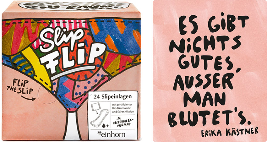 Einhorn Slip Flip  (24 Slipeinlagen Bio)
