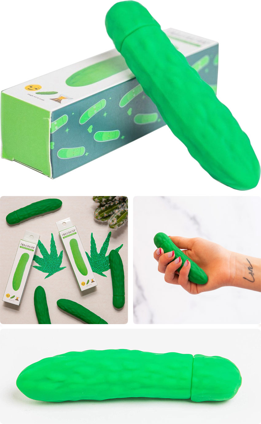 Emojibator Pickle (Gurke) Mini Vibrator
