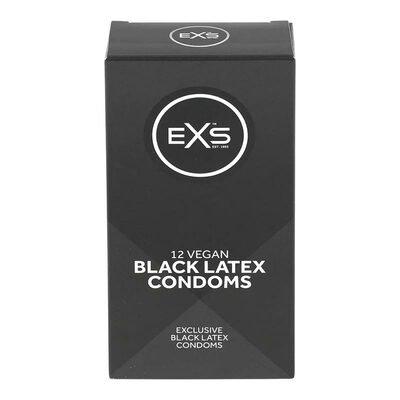 EXS Black Latex | Schwarze Kondome | 12x