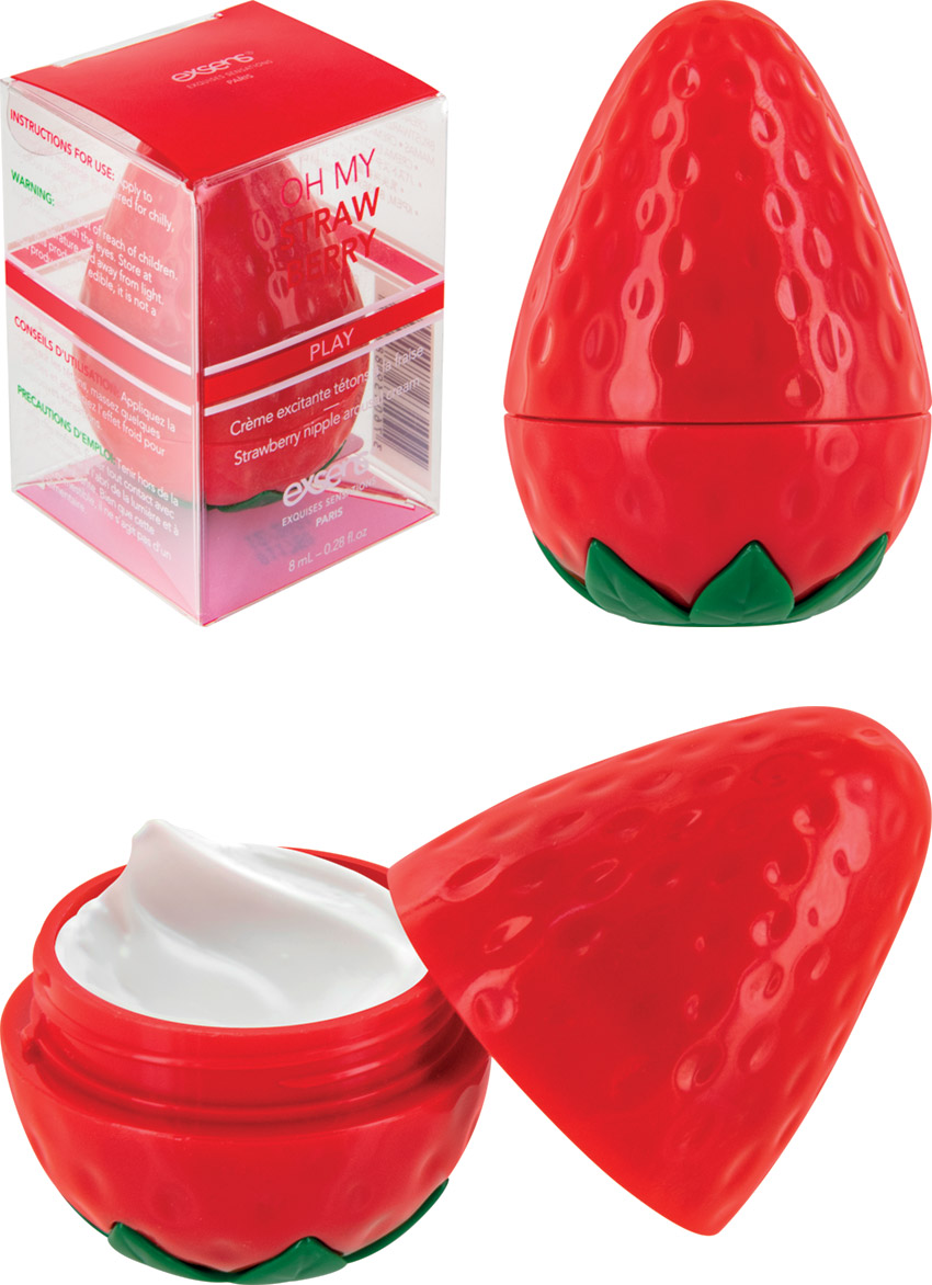 Exsens Oh My Strawberry stimulierende Creme für Brustwarzen - 8 ml