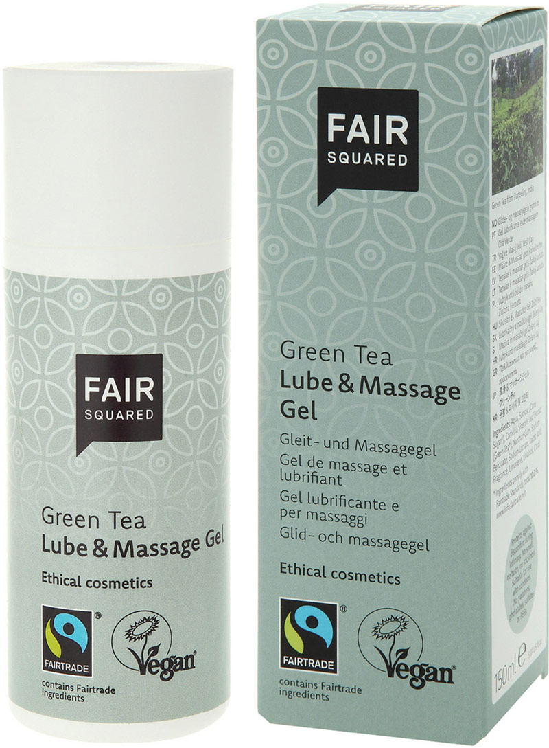 Fair Squared 2-in-1 massage lubricant & gel - Green tea