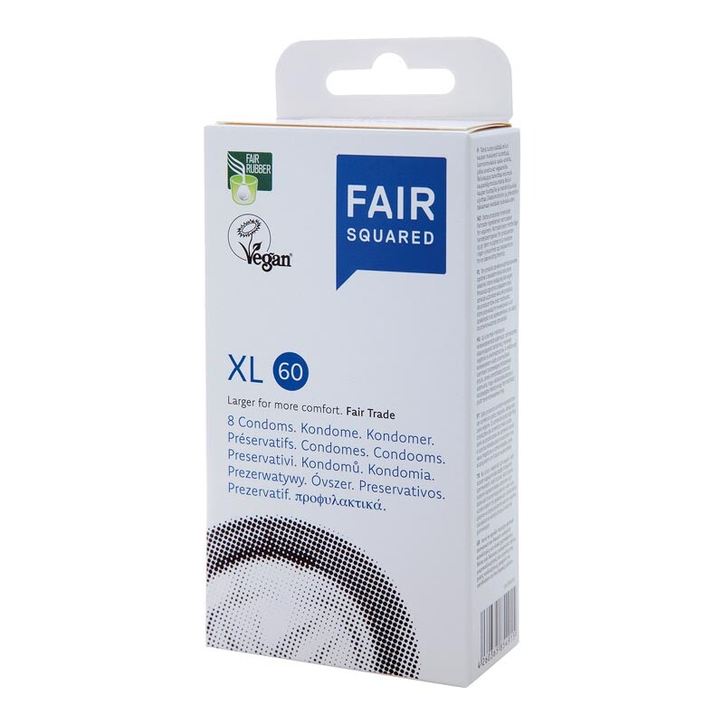 Fair Squared - Vegan XL 60 (8 Préservatifs)