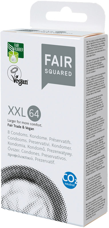 Fair Squared - Vegan XXL 64 (8 Condoms)