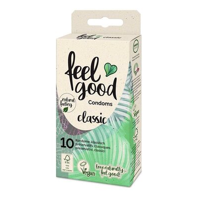 Feelgood Condoms Classic | 10 klassische und vegane Kondome