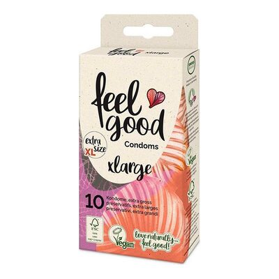 Feelgood Condoms Large | 10 grosse und vegane Kondome