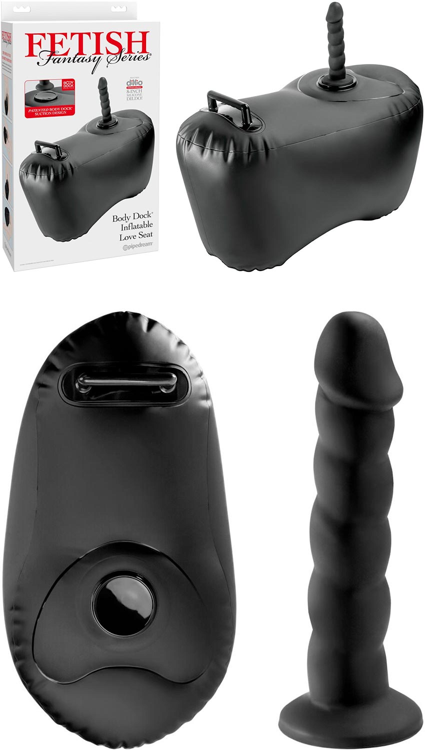 Coussin gonflable avec dildo Fetish Fantasy Body Dock Inflatable Love Seat
