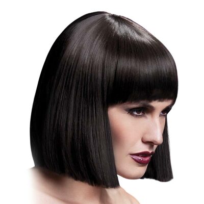 Fever Wigs Lola |&nbsp;Perruque avec la coupe au carré et frange | Brun