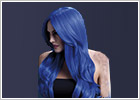 Parrucca Fever Wigs Khloe - Blu fosforescente