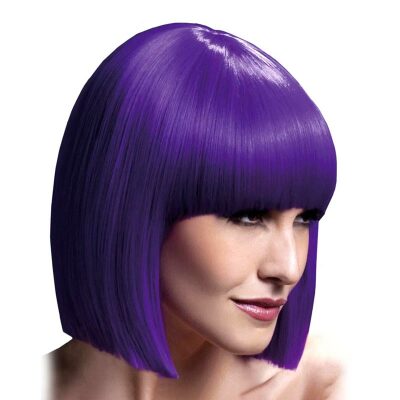 Fever Wigs Lola |&nbsp;Perruque coupe au carré avec frange | Violet