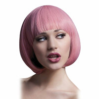 Fever Wigs Mia  Parrucca corta con capelli rosa e frangia