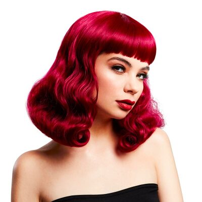 Fever Wigs Bettie |&nbsp;Perruque à chevelure mi-longue & ondulée | Prune