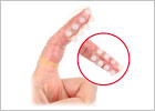 Guaina stimolante per punto G per dito Finger Skin DX G-4 (6x)