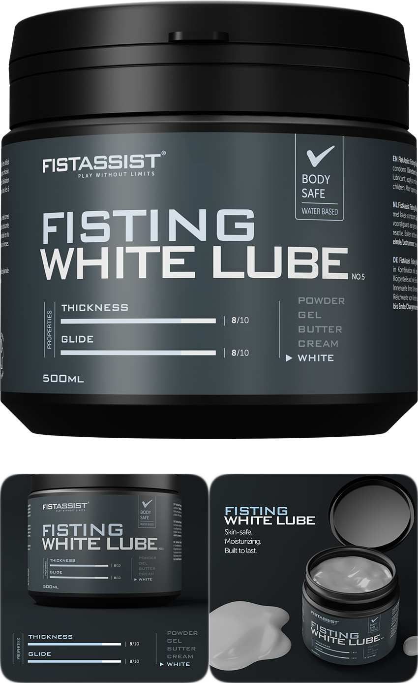 Fist Assist Fisting White Lube Gleitgel - 500 ml