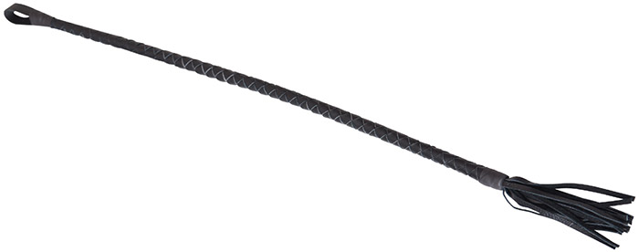 Peitsche "Cane" aus geflochtenem Leder - 70 cm