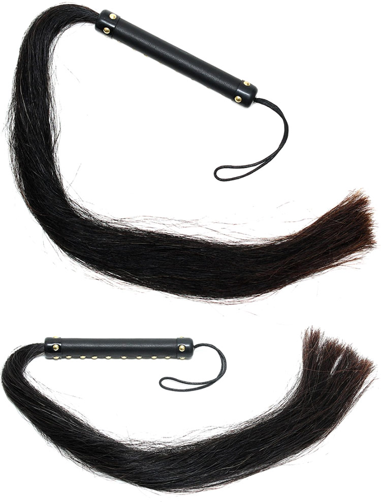 Whip with horse hair - 85 cm
