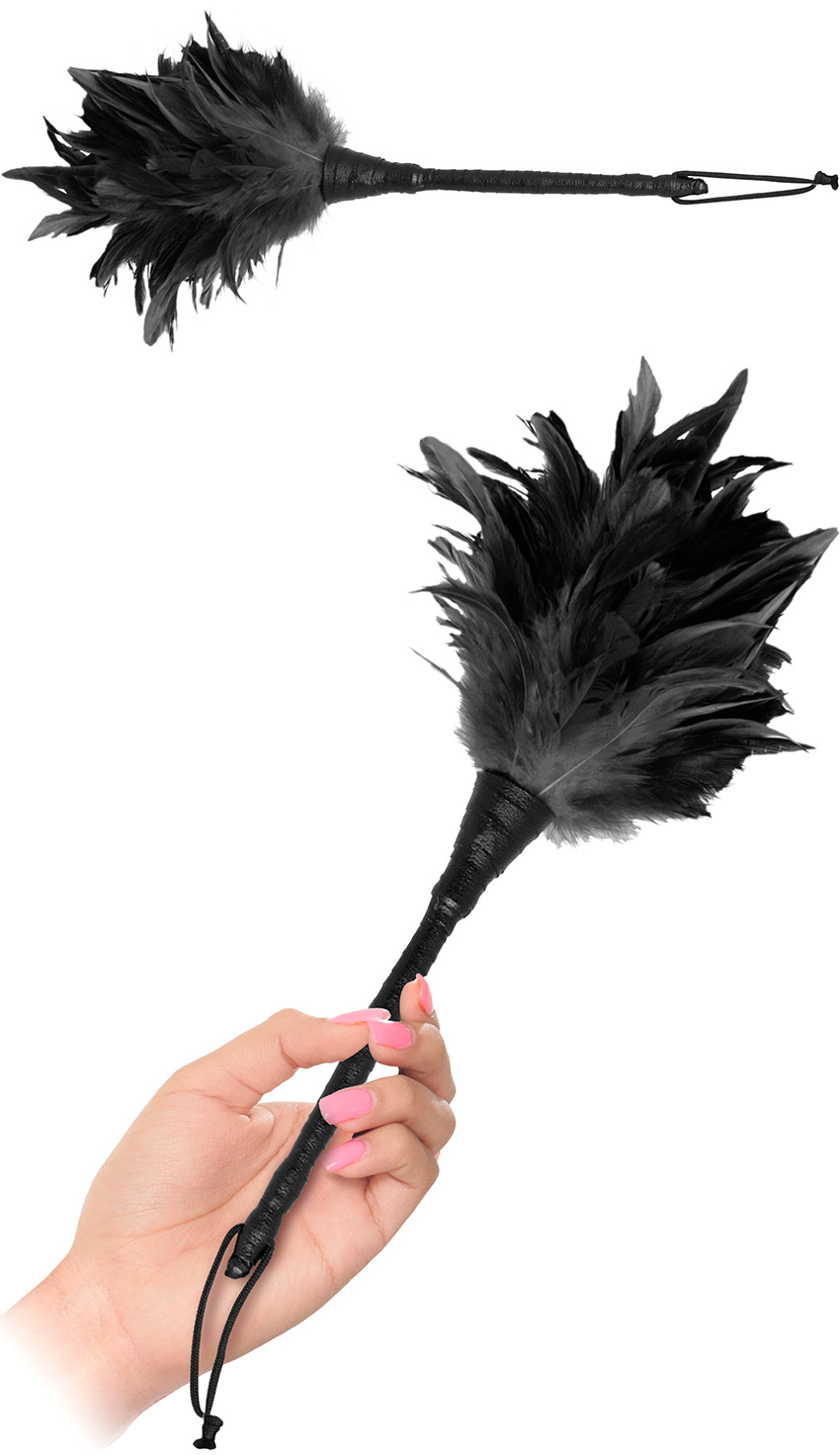 Frisky Duster Feather Tickler - Black