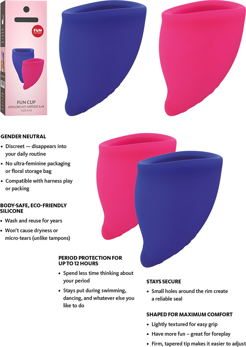 Fun Factory Fun Cup - Coupe menstruelle - Taille A+B (2 pces)