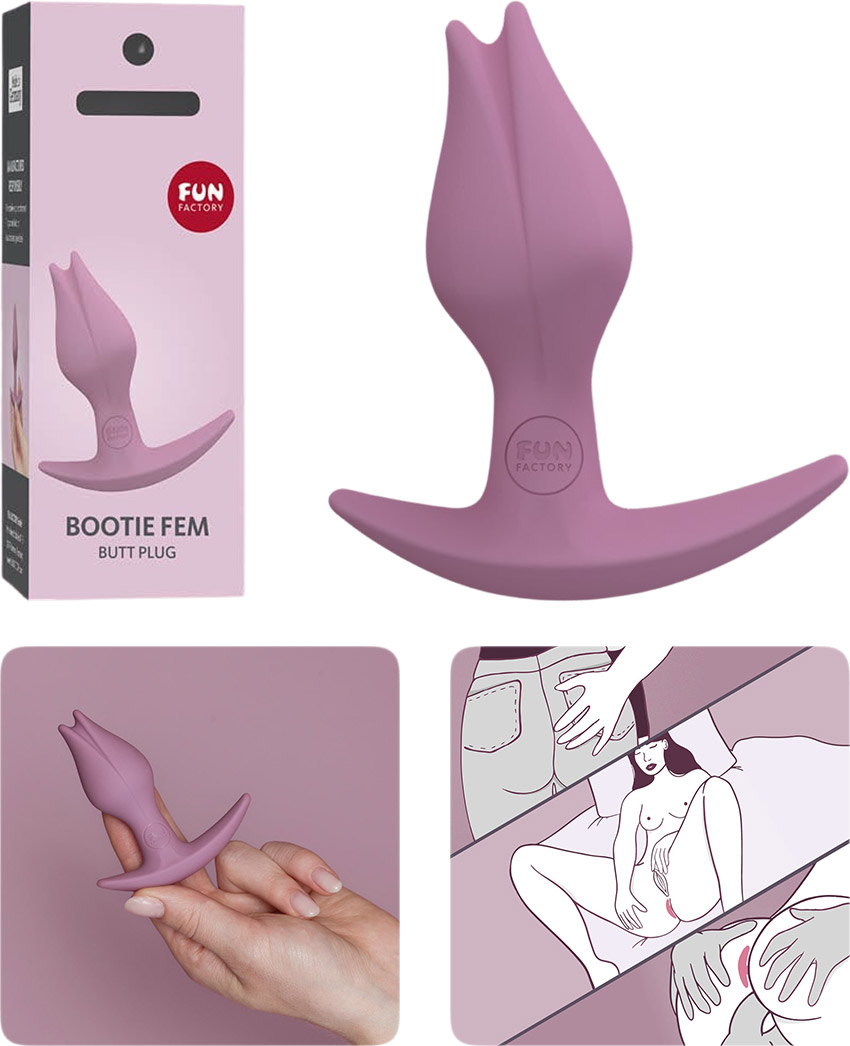 Fun Factory Bootie Fem | Analplug in ergonomischer Form | Rosarot