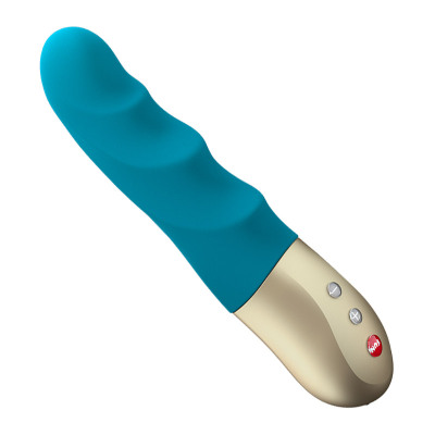 Fun Factory StronicPetite | Gewelltes und pulsierendes Sextoy | Blau
