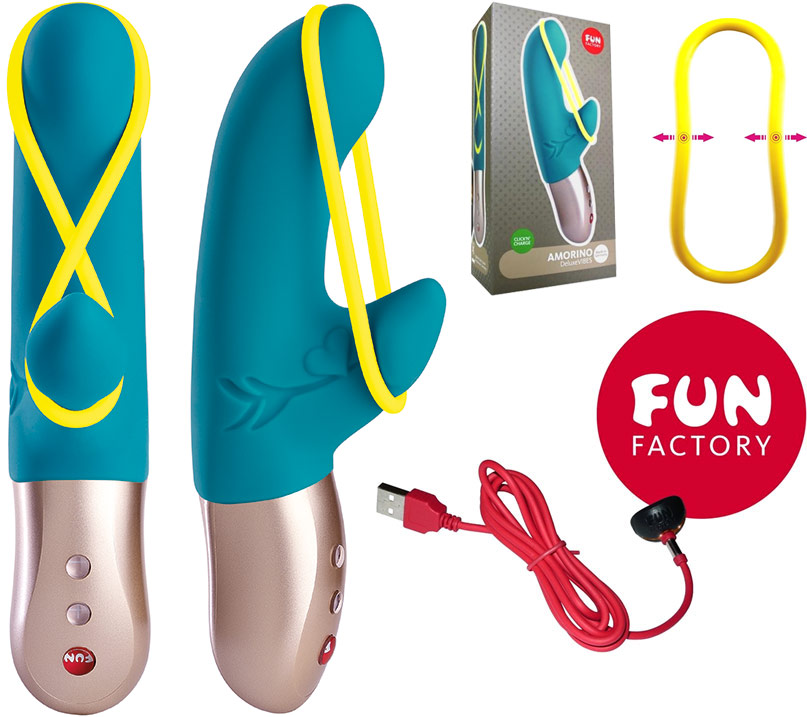 Vibromasseur Fun Factory Amorino C&C - Bleu