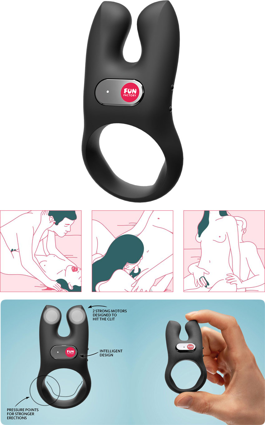 Fun Factory NOS rechargeable vibrating ring