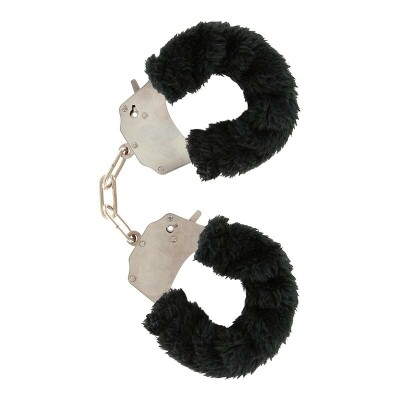 Handschellen mit Fell - Schwarz - Gratis und Diskreter Versand