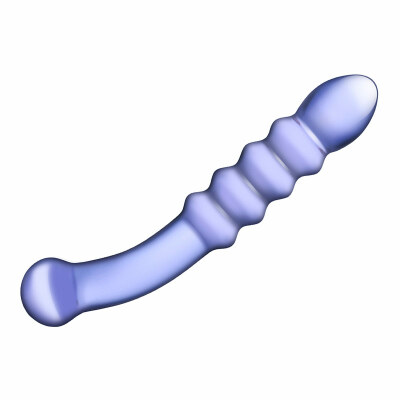 Gläs 9" Purple Rain | Violetter Dildo aus Glas | 2 stimulierende Enden