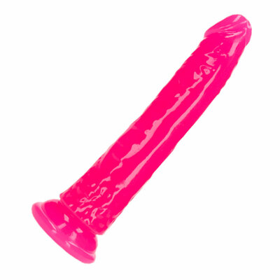 RealRock Glow in the Dark | Dildo avec ventouse | 18 cm | Rose