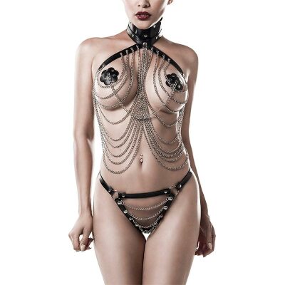 Grey Velvet 15138 | Ensemble harnais trois pièces
