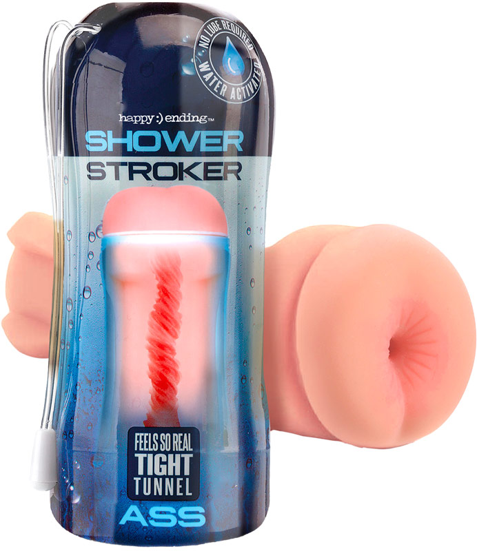 Masturbateur auto-lubrifié Happy Ending Shower Stroker - Anus